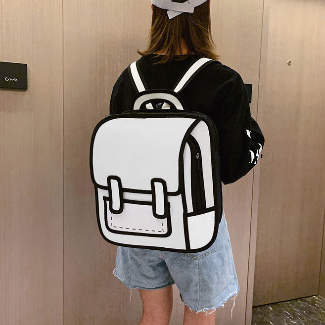 마술사 데일리 가벼움 만화 백팩 여행용 여성 남자 학생 책가방