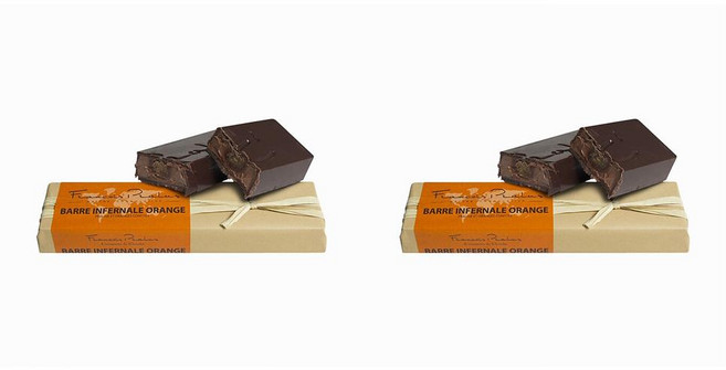프랑수아프랄뤼 오렌지 다크 초콜릿 바, 2개, 160g