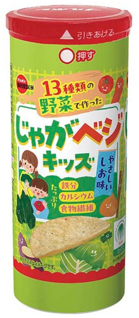 BOURBON 北日本 馬鈴薯蔬菜餅乾 柔軟鹹味, 1個, 45g