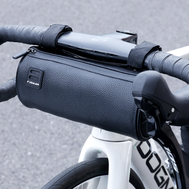 자전거 핸들바용 완벽 방수 프론트 가방, 블랙, 1개