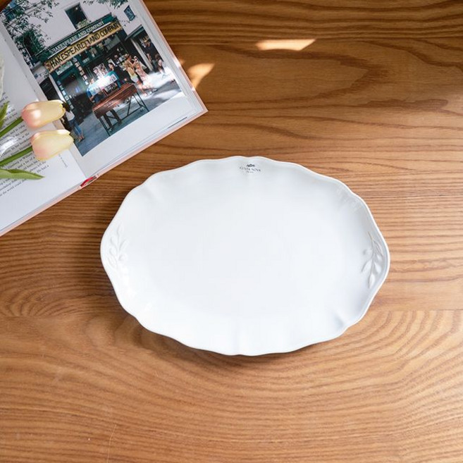 코스타노바 알렌테조 타원서빙접시, 화이트, 1개