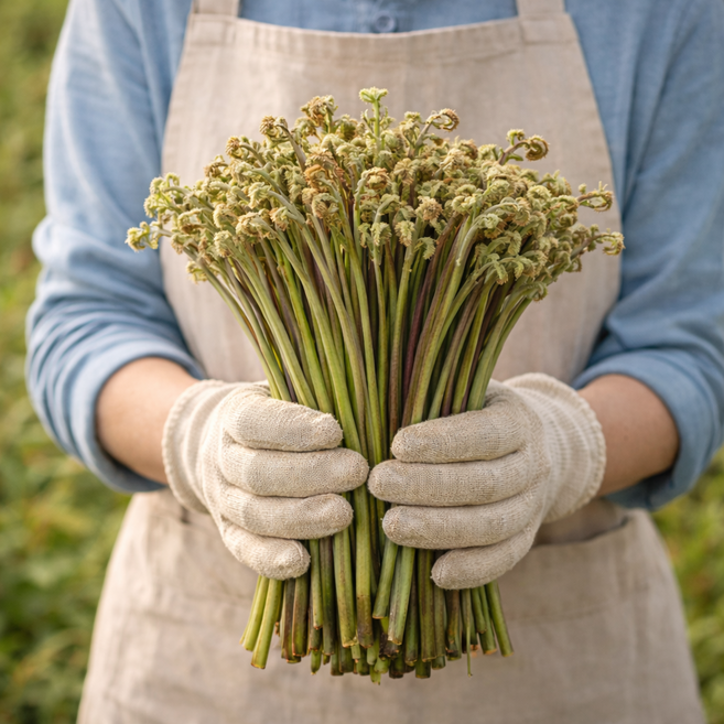[채소밭식탁] 국산 생 고사리 2026년 햇고사리, 1개, 200g