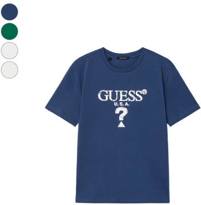 백화점정품 게스 반팔 티셔츠 커플티 선물 [게스(진)]남성 발포 무테 삼각 티셔츠(MQ2K8435) 게스공용반팔 게스남자 면티 게스공용 게스기본티[게스(진)]남성 게스기본티