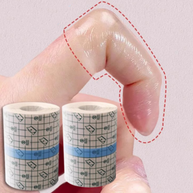 쏠앤쏠 손톱 물어뜯기 방지 다용도 방수테이프 2P, 2개, 투명 5cm*5m