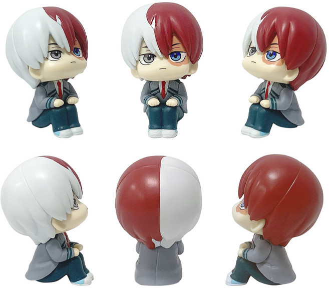 나의히어로아카데미아 피규어 토도로키 쇼토 미니 애니메이션 완구 취미 반냉반연, 1개