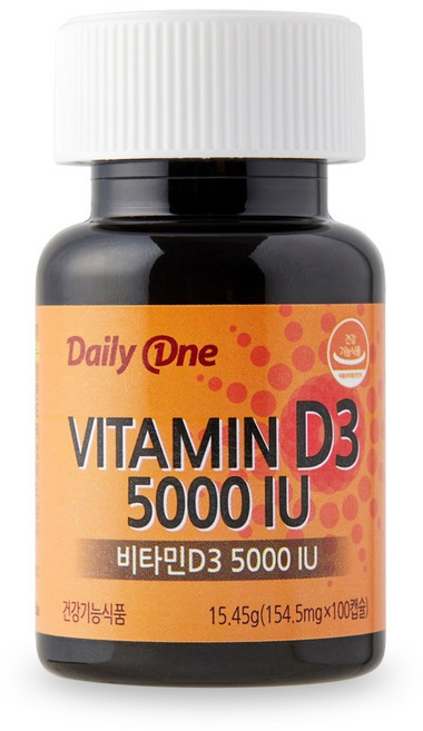 데일리원 비타민 D3 5000 IU 15.45g, 100정, 1개