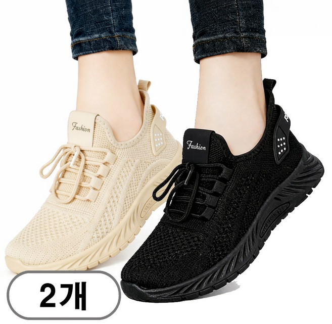 웨이차차 1+1 여성 런닝화 통기성 여성 런닝화 발편한 스니커즈 여성 운동화