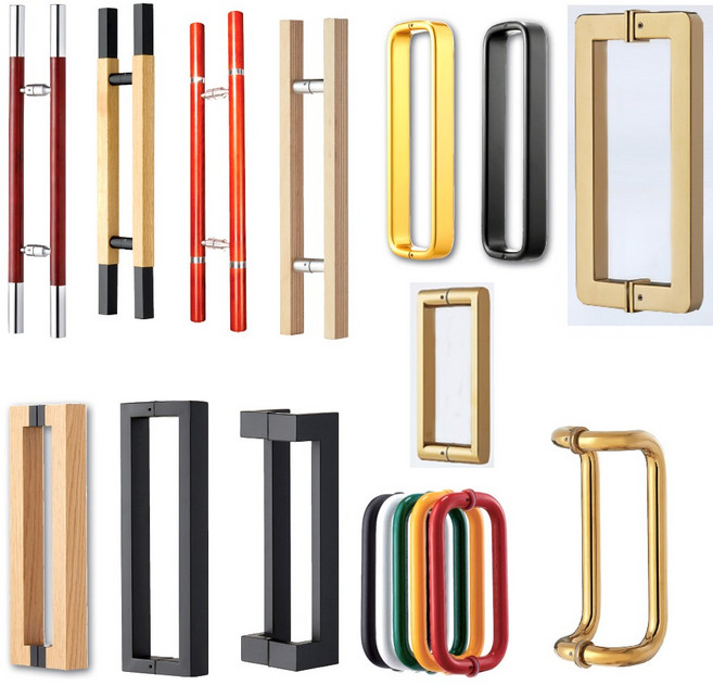 유리문 현관 강화도어 손잡이, 선택6 일자스텐(640xP200)