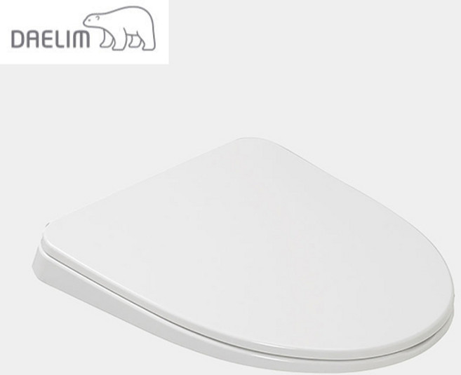 대림바스 양변기 D형 무소음 변기커버 특대형 TSC-416D, 1개, 화이트