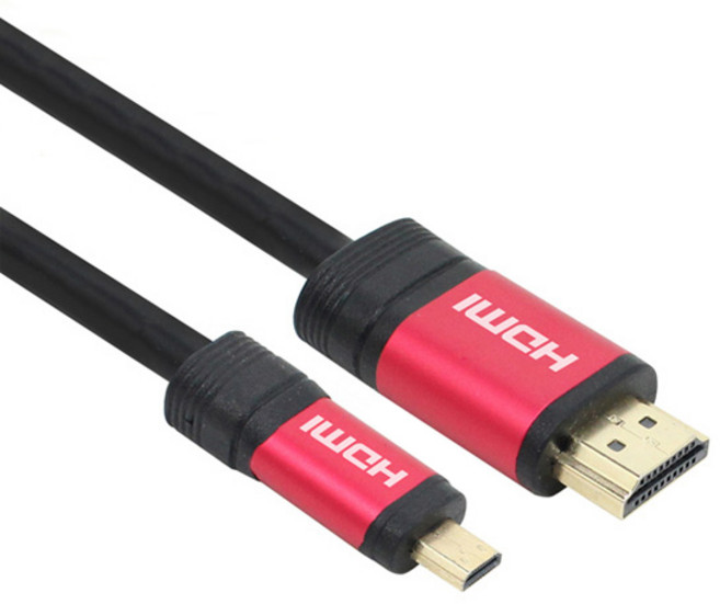 넥시 레드메탈 MICRO HDMI V2.0 모니터케이블, 1개, 1m