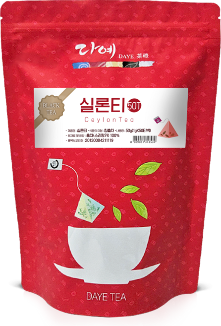 다예 실론티차 지퍼팩, 1g, 50개입, 1개