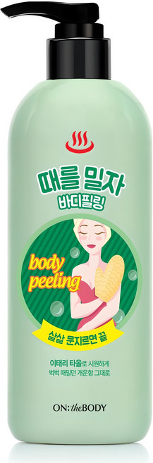 온더바디 때를밀자 바디필링 바디스크럽, 500ml, 1개