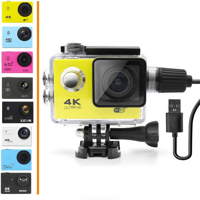 오토바이 블랙박스 상시충전 액션캠 방수케이스 하우징 호환용 고프로 히어로 6 5 4 3 sj4000 sj9000 전부호환 악세사리, 1개, 옵션03 호환용 고프로 히어로4 / 3 상시충전 하우징