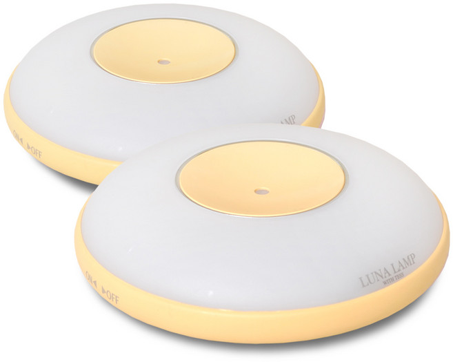 루나리스 루나램프 LED 무드등 취침등 수유등 2p, 옐로우-옐로우