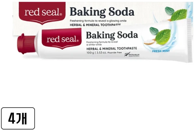 베이킹소다 치약 100g, 4개 - 쿠팡