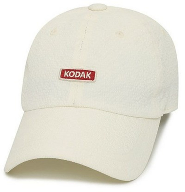 국내백화점 코닥 키즈 모자 공식브리즈팝 시어서커 볼캡 IVORY 썬캡 (BK파우치증정)