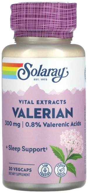 Solaray 필수 추출물 발레리안 300mg 베지 캡슐 30정, Solaray필수추출물발레리안300mg베지캡슐30정, 1개 - 쿠팡