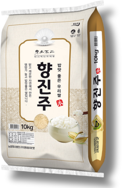 향진주 쌀 누룽지향 쌀 단일품종, 상등급, 1개, 10kg