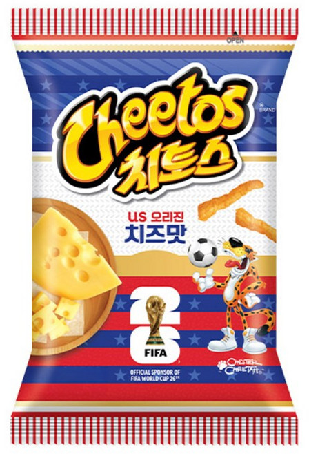 롯데 치토스 US 오리진 치즈맛, 5개, 72g