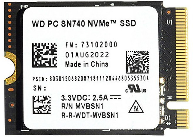SN740 2230 2TB M 2 앨리 호환 Gen4 X4 로그, 512GB, 2230 솔리드 스테이트 시스템 W11 프로페셔널