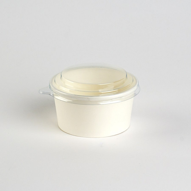 6온스 97파이 화이트 원형용기 패트뚜껑 세트, 1개, 10세트