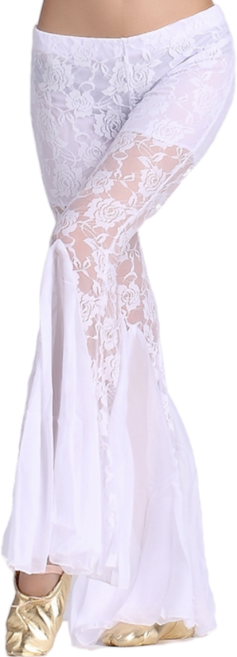 여성 레이스 밸리 팬츠 라인 라틴 줌바 바지 연습복