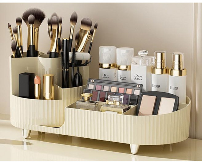 메이크잇업 화장품 보관함 화장품 정리함 아크릴 회전 향수 스킨 로션 트레이, 1개