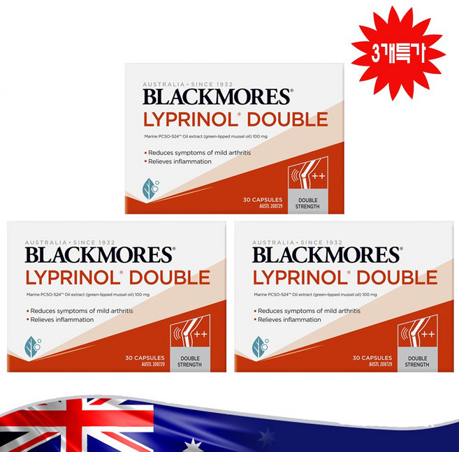 블랙모어스 두배효과 리프리놀 더블 영양제 3병특가, 30정, 3개