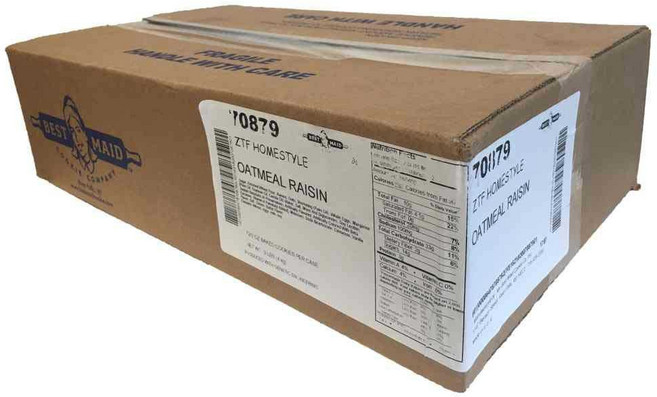 베스트 메이드 해동 후 제공하는 오트밀 레이즌 쿠키 56. Best Maid Thaw and Serve Oatmeal Raisin Cookie 2 Ounce -- 72 per, 1개, 56g