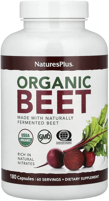 새해 첫좋은선물 NaturesPlus 유기농 비트 캡슐 180정(캡슐 1정당 666mg) 제대로 할인합니다, NaturesPlus유기농비트캡슐180정캡슐1정당666, 1개 - 쿠팡