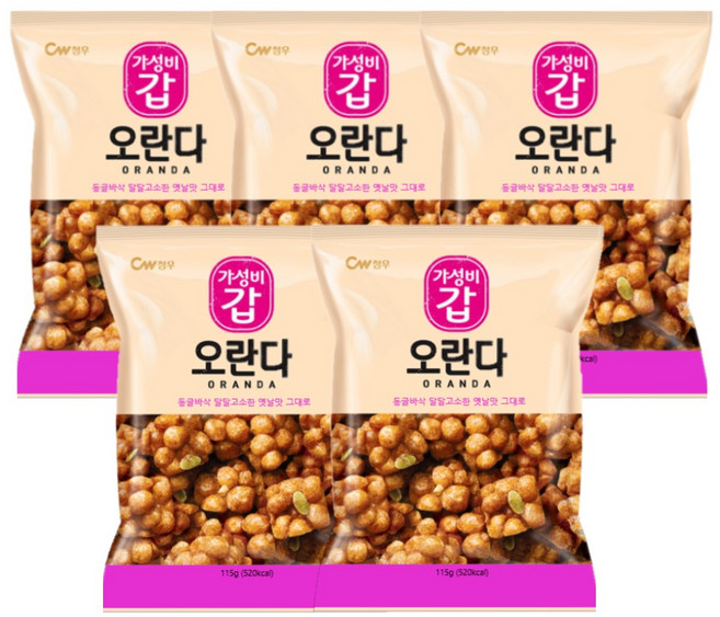 청우식품 오란다, 115g, 5개