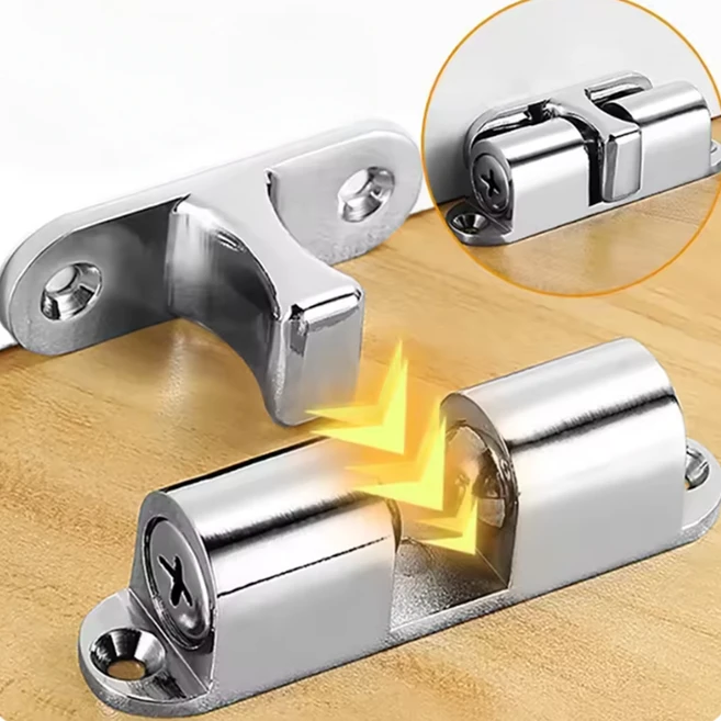 도어캐치 가구 옷장 캐비닛 도어 잠금 클립 스프링 볼 래치 장치 (A2391), 60mm - 쿠팡
