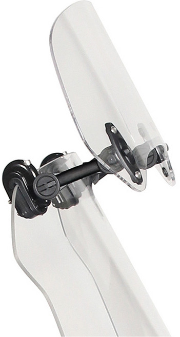 모토스탠스 굴곡없는 오토바이 보조 윈드스크린 윈드쉴드 실드 바이크 가드 범용, 대형 투명