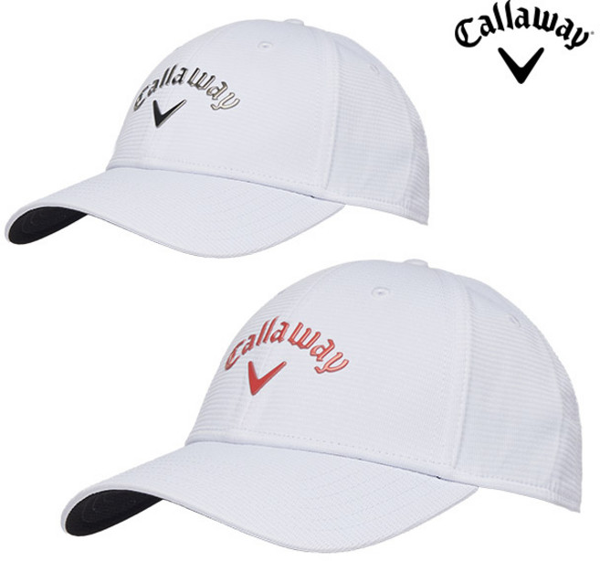 캘러웨이 우먼스 리퀴드메탈 여성 골프모자 2색, 화이트실버, 1