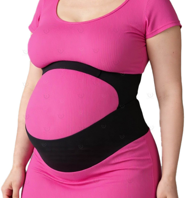 ARTEX WEAR 孕婦托腹帶 產後束腹帶 專利兩片式設計 萊卡熱壓技術 透氣舒適可調整 孕期腰部支撐 黑色L