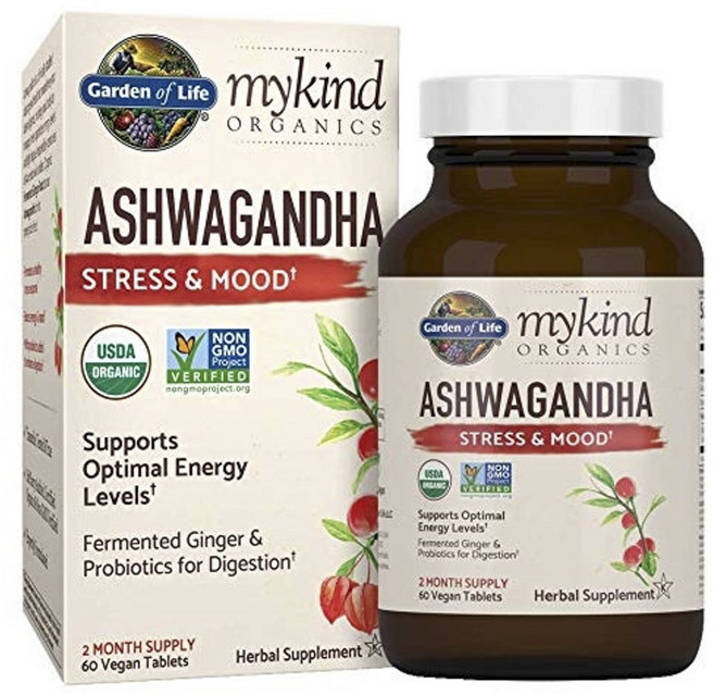 가든오브라이프 마이카인드 아슈와간다 무드 비건 타블렛, 60정, 1개