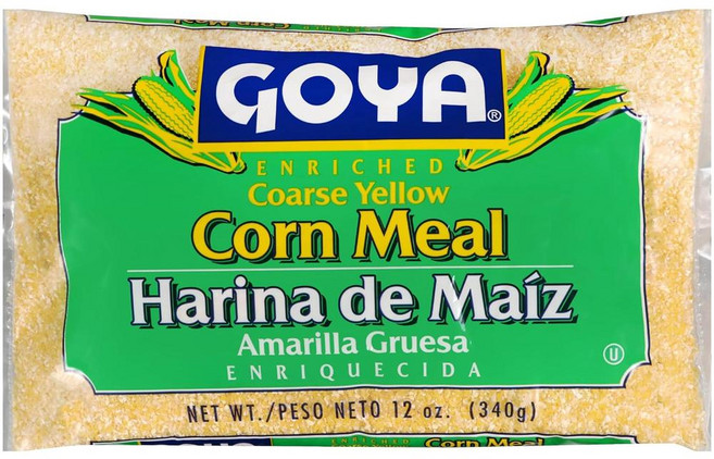 고야 거친 노란 옥수수 가루 12온스 Yellow Corn Meal by Goya Harina De Maiz Coarse Corn Flour for Cooking Polenta, 1개, 340g