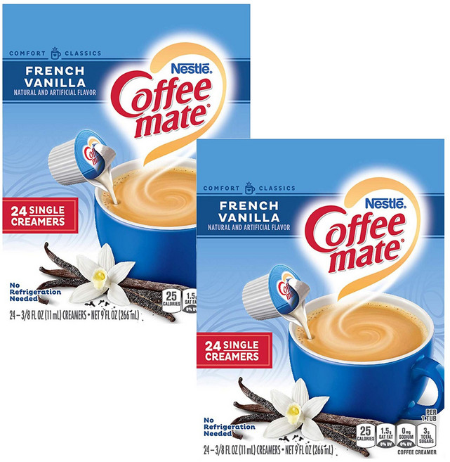 커피메이트 크리머 프렌치 바닐라 K-컵, 48개입, 11ml