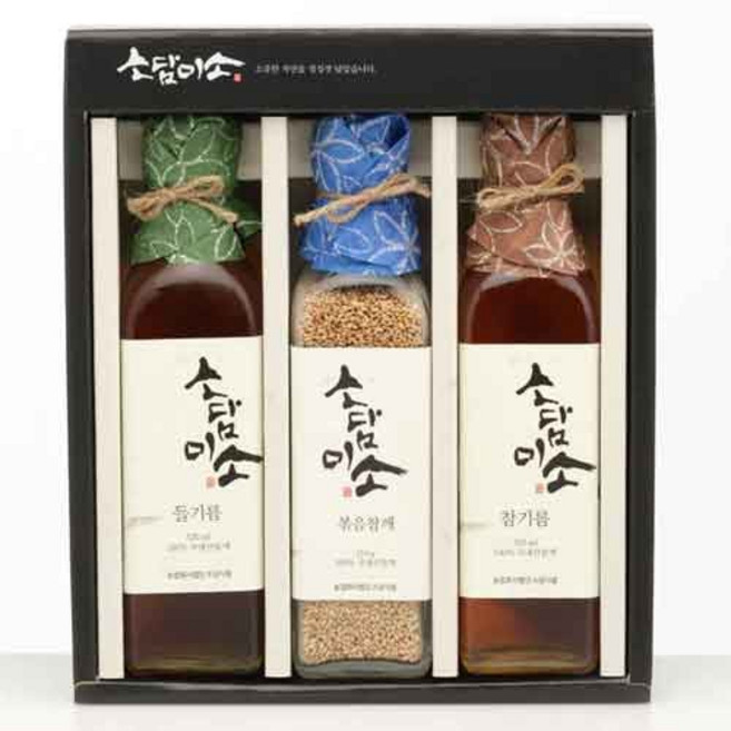소담미소 좋은기름 3종 특선 (참기름320ml+들기름320ml+볶음참깨150g), 1개, 320ml