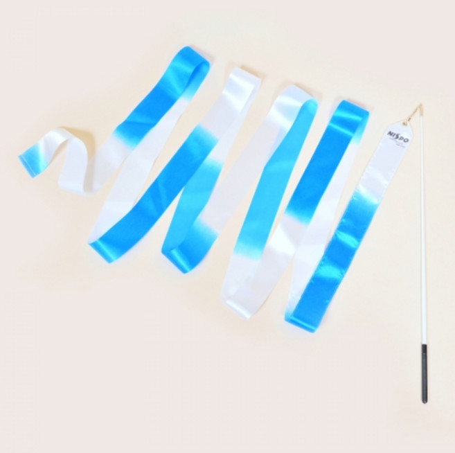 니스포 리듬체조 리본 멀티컬러 BW 리본 5m 스틱56cm