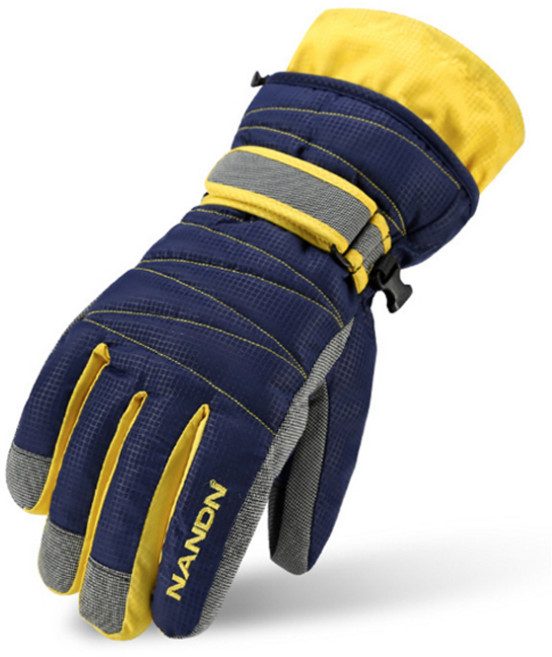 NANDN 기모 스키장갑, 네이비, 1개