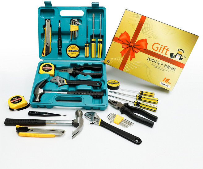 브리사 가정용 공구세트 16p, 1세트, 16종