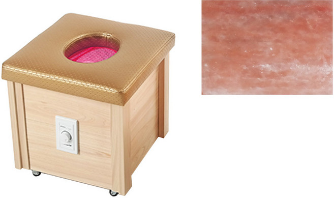 힐링라이프 편백나무 적외선 게르마늄 핑크솔트 숯 좌훈기 좌욕기, 소