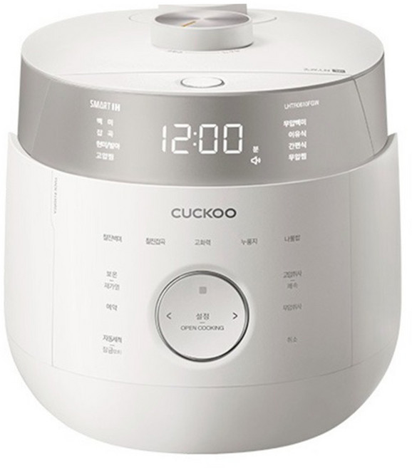 CUCKOO 쿠쿠 트윈프레셔 마스터셰프 밥솥 6인용 CRP-LHTR0610FGW 1등급 고효율가전, 화이트