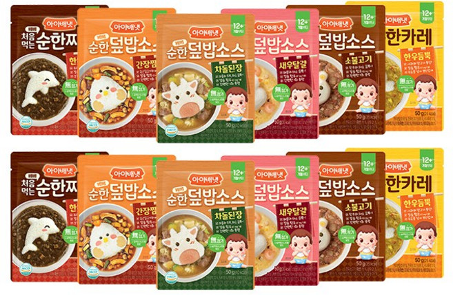 아이배냇 순한 덮밥소스 6종세트, 50g, 2세트, 덮밥소스6종