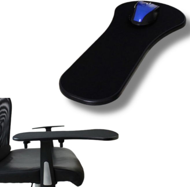 편안한 팔받침대 장착형 마우스패드 의자거치 대형 손목보호용 패드, 상세페이지 참조, 1개