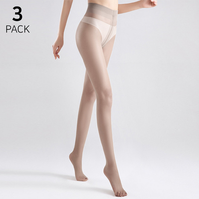 패션파트너 (3P / 4color) T자형 올 누드 토우 노라인 시스루 입체 발모양 0D 투명 팬티스타킹