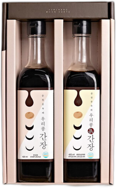 순창문옥례 우리콩 간장 종합세트 특선 1호(국간장 +진간장 ), 1개, 420ml