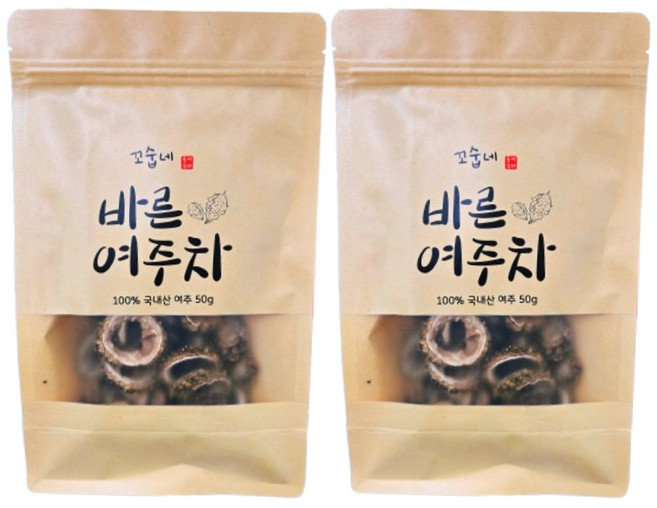 꼬숩네 쓴맛없이 구수한 국산 볶은 여주차 건조 여주 티백, 50g, 1세트, 2개입