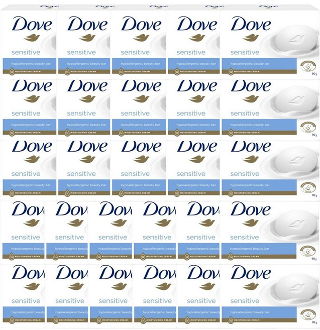 도브 뷰티바 센스티브 클렌징비누 90g - H.C, 27개입